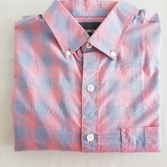 NWT Bonobos Mens Shirt Small Short Standard Pink - Picture 3 of 5